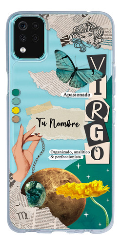 Funda Para LG Mujer Signo Zodiaco Virgo Con Tu Nombre