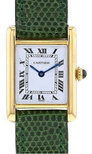 Correa Para Reloj Cartier Must Tank  Lizagarto Broche 17mm