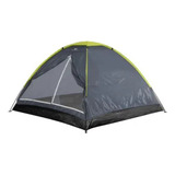 Carpa 4 Personas Camping Pesca Campamento 210 X 210 X 130 Cm Color Gris Oscuro