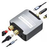 Convertidor De Audio Coaxial De Fibra Óptica Spdif Digital  