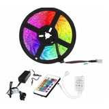 Kit Tira Luz Led Rgb 3m Tv Pc Control Remoto Exterior Tuning