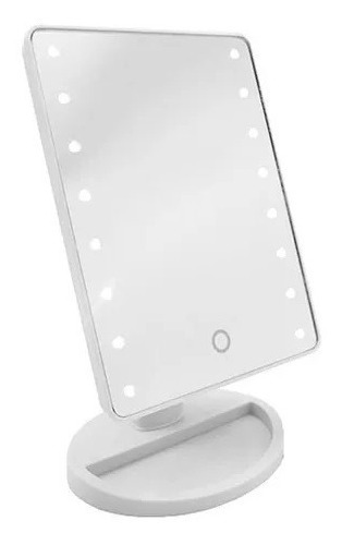 Espejo Led Maquillaje Touch Usb Luz Pie Tactil Regulable 360