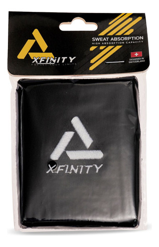 Muñequera Negra Maxima Absorcion Sudor Padel/ Tenis Xfinity