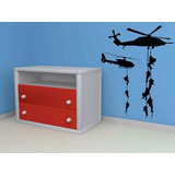 Adesivo Decor Parede Quarto Menino Exército Kids008 59x80cm