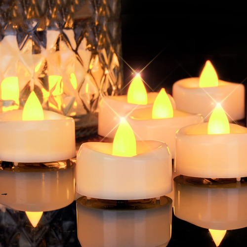 Merrynights Velas Falsas, Paquete De 12 Velas Sin Llama, Vel