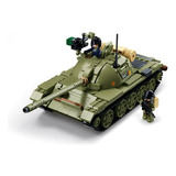 Tanque T54s + 2 Soldados - Armable En Bloques - 604 Pzs