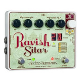 Pedal Electro Harmonix Ravish Sitar Para Guitarra Color Verde Agua