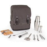 Picnic Time Bar Backpack 16 Piezas Portable Cocktail Set Gre