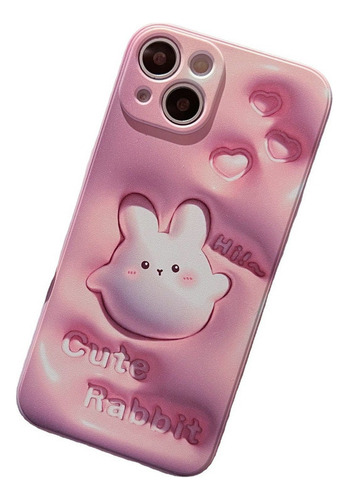 Funda Para Móvil Pink Rabbit Para iPhone 14 13 12 11