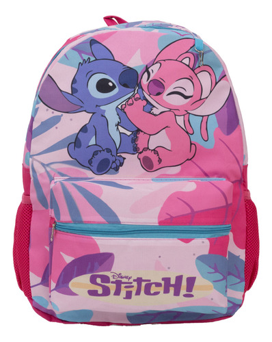 Mochila Infantil Feminina Escolar Stitch Costas Envio 24 Hrs