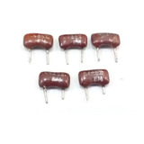 Kit 05 Capacitor Mica Prata 24pf 5% 300v