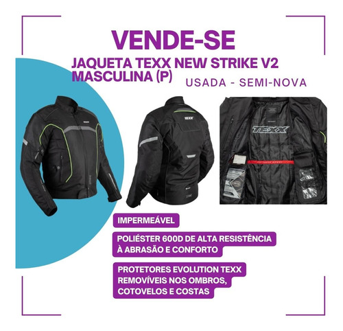 Jaqueta New Texx Strike V2 Masculino Motoqueiro Motociclista