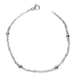 Pulsera Bolitas Plata Fina 925