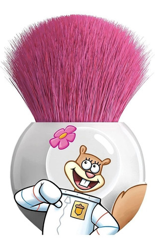 Bob Esponja Flat Kabuki Brush Wet N Wild Edición Especial Color Rosa