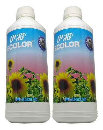 2 Litros Tinta Ecolor Impresora Inyección Ciss Sistema Conti