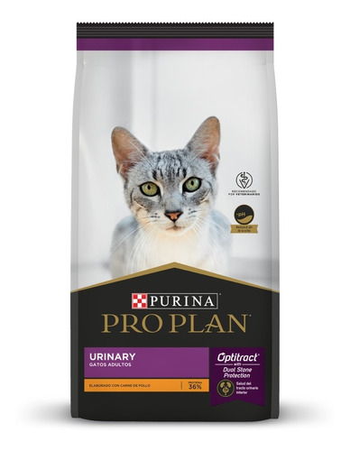 Alimento Pro Plan Optitract Urinary Para Gato Adulto Sabor Pollo Y Arroz En Bolsa De 3kg