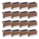 Lámpara Solar For Escalera De 16 Piezas Luz Solar For Patio