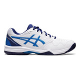 Tenis Asics Gel-dedicate 7 Men - White/electric Blue