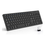 Teclado Inalámbrico, Teclado Bluetooth Recargable, Teclado +