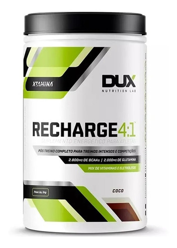 Recharge 4:1 ( 2800mg Bcaa ) Pós Treino 1kg - Dux Nutrition Sabor Coco