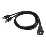 . Empotrado Cable Adaptador Usb 3.0 Macho A Hembra Doble