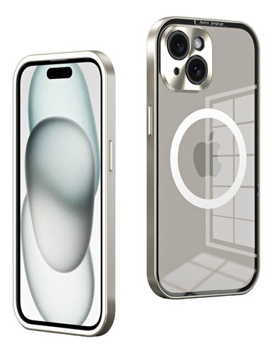 Case Alumínio Blindagem Para iPhone 12 13 14 15 Pro Pro Max