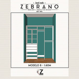 Fabricantes | Interior Placard Mod B 160x60 | Zebrano M+a