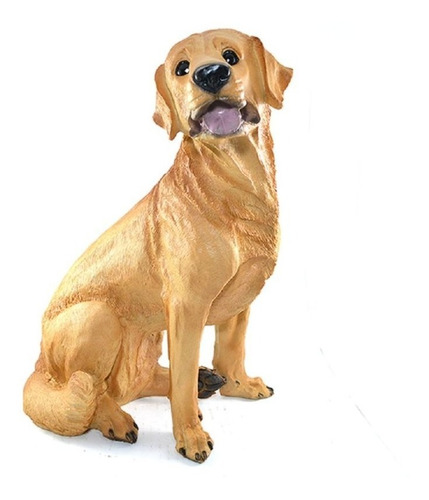 Dog Golden Retriever Cachorro Decoração Casa Jardim Estatua