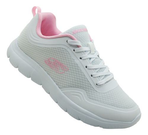 Tenis Skechers Sport Womens 10001/wpk Bco/ros Memory Foam