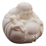 Figura De Buda Sonriente De Madera, Escultura De Mesa Para