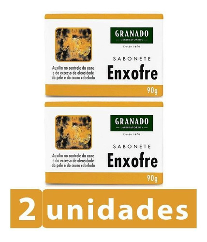 Kit 2 Sabonetes Em Barra Enxofre Granado 90g