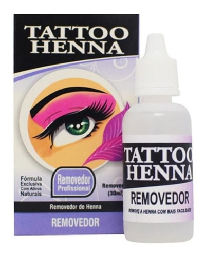 Removedor De Henna Profissional Tattoo Henna 30ml