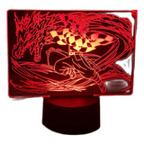 Lámpara Led De Escritorio 3d Demon Slayer, Luz Nocturna Usb,