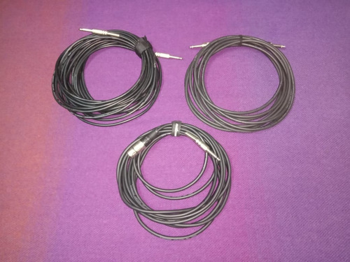 Lote 3 Cables Audio Plug Mono X 2 + Xlr Canon Plug