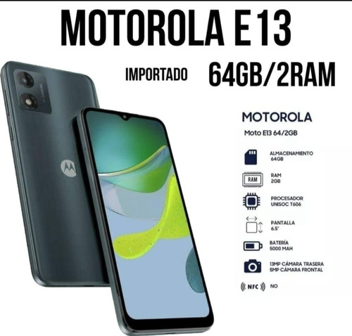 Motorola E13 64gb Y 2 Gb De Ram (nuevo) (particular)