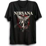 Camiseta Algodão Plus Rock Metal Banda Nirvana Md01