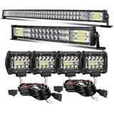 Keenaxis Barra De Luz Led Curvada De 52 Pulgadas 300 W + 22 