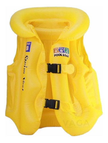 Chaleco Flotador Inflable Salvavidas Infantil 4 - 9 Años M