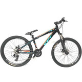 Mountain Bike Masculina Spy Trick R26 21v Freno Caliper Color Negro/naranja/celeste  