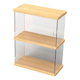 Vitrina De Acrílico Transparente, Caja De 2 Capas 25,4 Cm