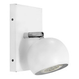 Lampara Aplique Pared Gioluce Persa 1 Luz Bocha Blanco Cromo