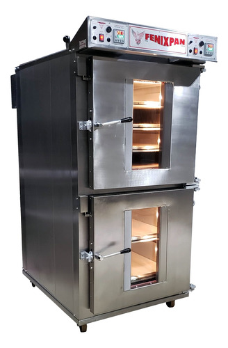 Forno Turbo Lastro Elétr. 8 Esteiras Lastrinho Fenixpan Inox