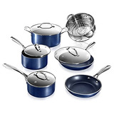 Juegos De Baterías - Granitestone Blue Cookware Sets Nonstic