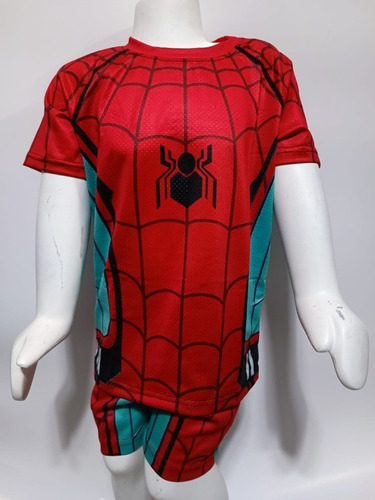Polera Más Short Niño Spiderman Exclusivo, Conjunto Infantil