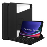 Capa Com Teclado Para Samsung Galaxy Tab S9 Plus 12,4'' 2023