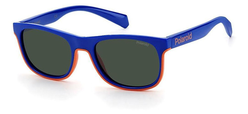 Óculos De Sol Infantil Polaroid Pld 8041 Rtc - Azul 47