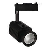 Spot Caput Negro De Alto Tránsito 30w Luz Blanca Para Riel