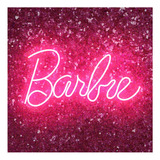 Barbie Neon Led Escrita Marca Painel Decoração Festa