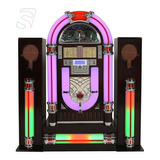 Jukebox Auto-falante C/base E Caixas Auxiliares Classic Cor Marrom 110v/220v