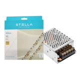 Kit Com 1 Fita Stella 10w/m 2700k + 1 Fonte Stella 12v 60w